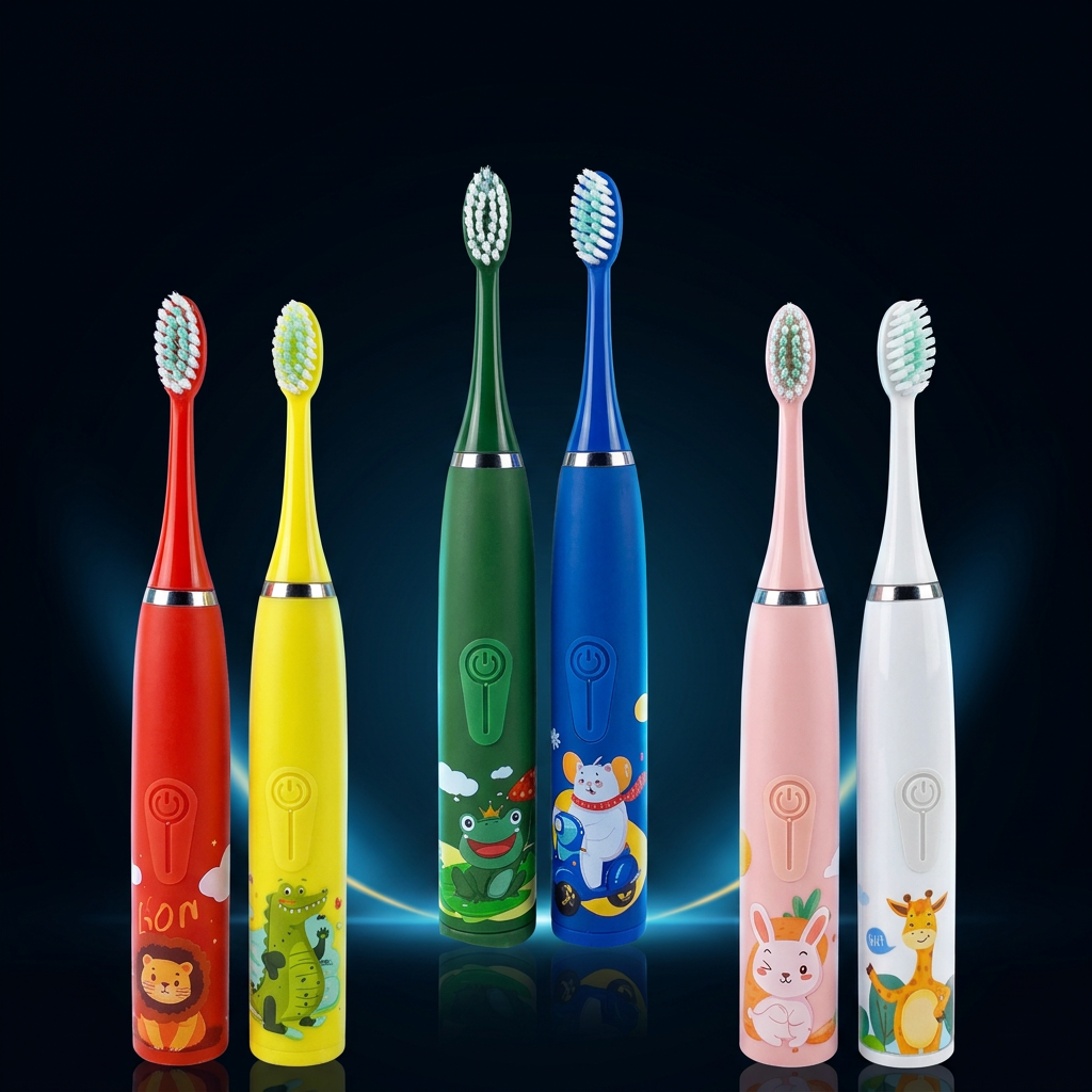 Kids Sonic Electric Toothbrush with Animal Design
