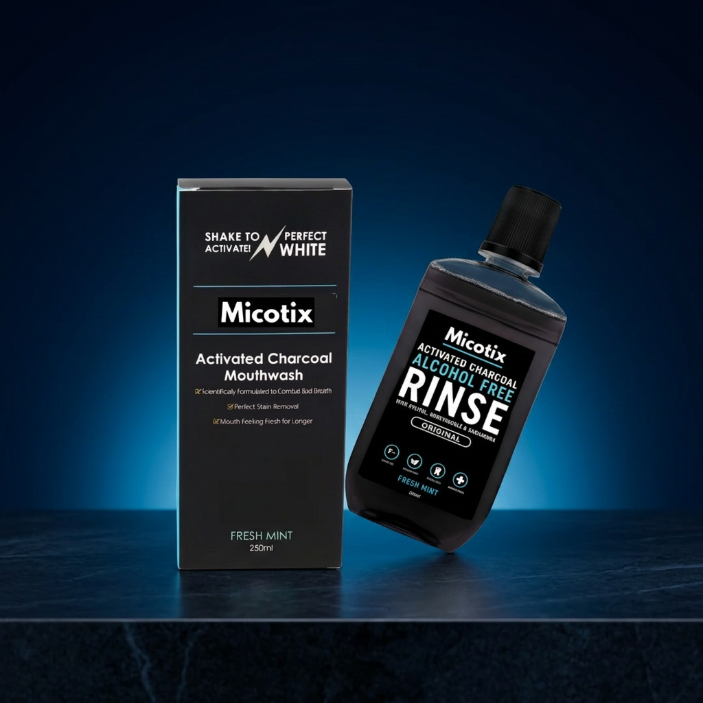 Activated Charcoal Alcohol Free Rinse