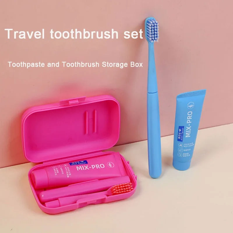 Foldable Toothbrush Travel Set