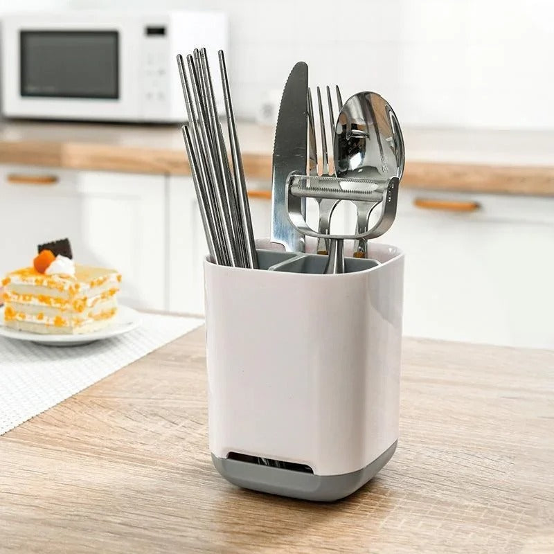 Toothbrush Holder Grey Bathroom Organiser
