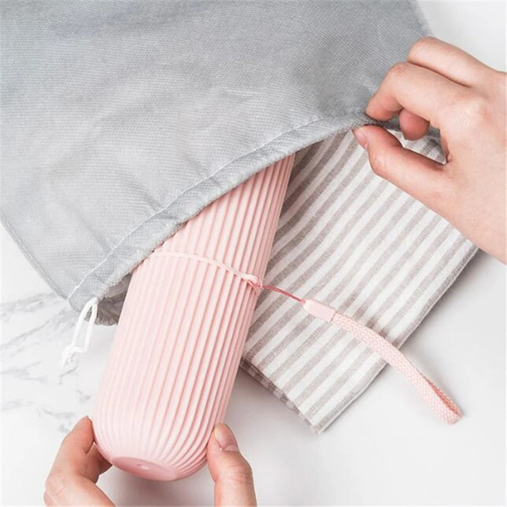 Travel Toothbrush Box & Mouthwash Cup