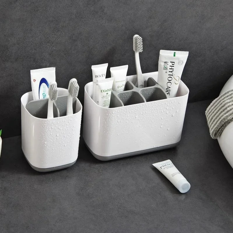 Toothbrush Holder Grey Bathroom Organiser