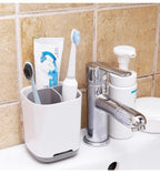 Toothbrush Holder Grey Bathroom Organiser