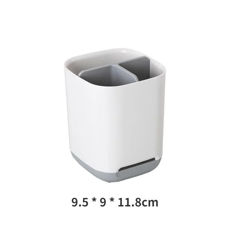 Toothbrush Holder Grey Bathroom Organiser
