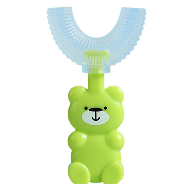 Teddy Bear U-Shaped Toothbrush for Kids