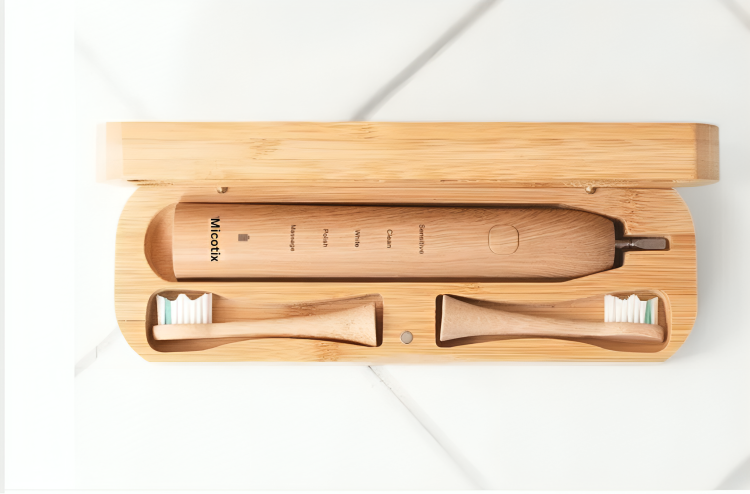 Micotix World's First Bamboo Electric Toothbrush